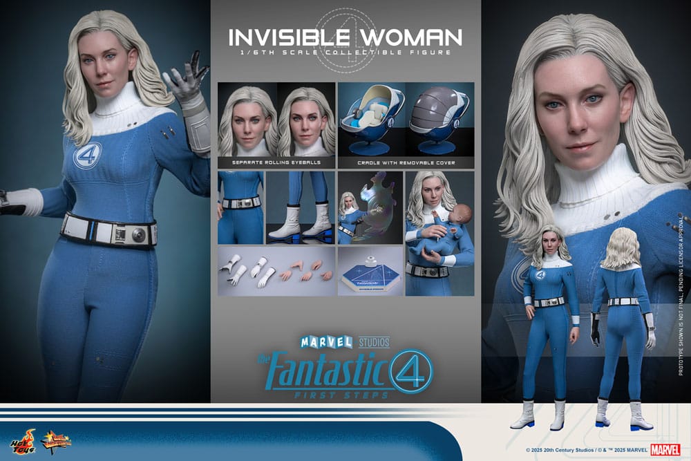 The Fantastic Four: First Steps Movie Masterpiece Action Figure 1/6 Invisible Woman 28 cm